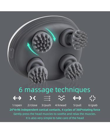 Buy Handheld Electric Scalp Massager - White | Relax & Alleviate Headaches | International Shipping - Buy Online on GoSupps.com