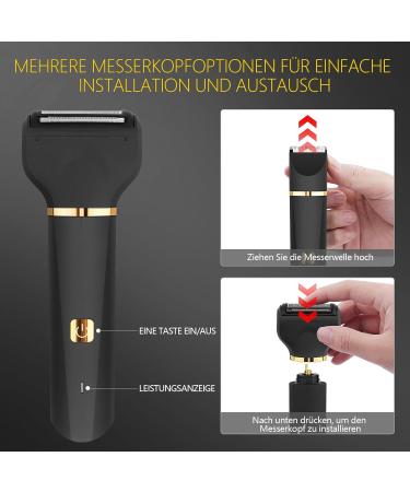 Women's Bikini Trimmer & Body Groomer - Multi-Use Razor for Face Nose Eyebrows Armpits Legs & Men's Chest - IPX7 Wet/Dry Ceramic Blades - Buy Online on GoSupps.com