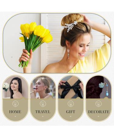 FRCOLOR Accessories bangs comb hair flowers for women wedding bridal headpieces for wedding hair accessories for women wedding hair combs headband rhinestones aluminum alloy Flowers - Buy Online on GoSupps.com