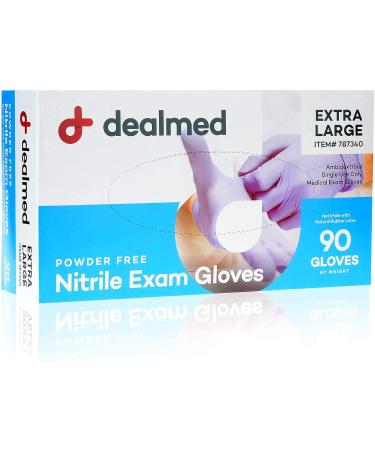 Dealmed Nitrile Exam Gloves and Medicine Cup Bundle Pack - X-Large 90 Count Gloves, 100 Count 1 oz. Cups - Latex Free & Disposable - Buy Online on GoSupps.com