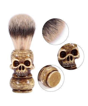 Luxury Skull Head Shaving Brush for Men | Premium Makeup Tool & Beard Gift - Buy Online on GoSupps.com