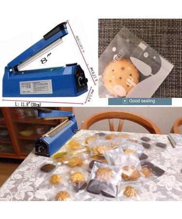8 Inch Manual Impulse Heat Sealer for Plastic Bags - Includes Extra Replace Element Grip - PE PP Bags Sealing Machine - Buy Online on GoSupps.com