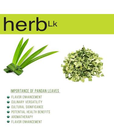HerbLk Premium pandan leaves (0.5 Oz / 15g) Natural Organic Dried Naturally Grown Pandanus Leaves from Sri Lanka Non-GMO No Additives No Caffeine Vegan Gluten Free - Buy Online on GoSupps.com