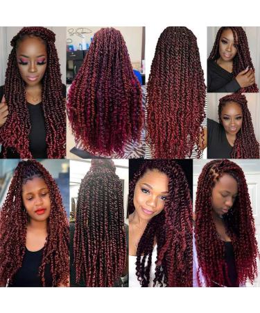Passion Twist Hair - 7 Packs 18-Inch Water Shaft Crochet Extensions | Bohemian Style (T1B-Bug#) - Buy Online on GoSupps.com