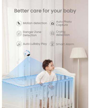 Simshine Baby Monitor - Wi-Fi HD Video Camera with Crying Detection & Sleep Analytics | Two-Way Audio | AI Snapshot & Playback | No Monthly Fee - Buy Online on GoSupps.com