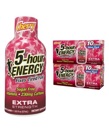 5-hour ENERGY Extra Strength Energy Shot Cherry Flavor 1.93oz 20-Pack Zero Sugar