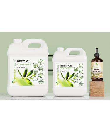 Pure Neem Oil 16 oz Spray for Indoor & Outdoor Plants, Skin, and Hair - Cold Pressed, Unrefined, Organic Neem Cake - Buy Online on GoSupps.com
