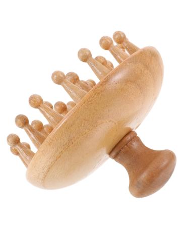 Division scalp massage comb from wood relaxation massage comb shampoo scrubber brush wide tooth hairbrush multifunctional head-acupuncture massage tool