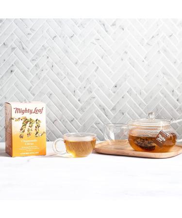 Mighty Leaf Chamomile Citrus Herbal Tea Bags - Caffeine Free, 15 Count | Whole Leaf Blend with Orange & Lemongrass - Buy Online on GoSupps.com