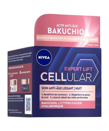 Nivea Hyaluron Cellular Filler Night Cream 50ml - Elasticity & Re-Densifying Formula - Buy Online on GoSupps.com