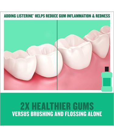 Listerine Freshburst Antiseptic Mouthwash 1L - Kill 99% Germs, Fight Bad Breath & Plaque, ADA Accepted Spearmint - Buy Online on GoSupps.com