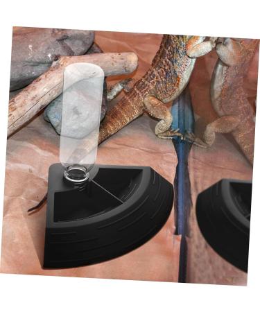 BESPORTBLE 3pcs Turtle Drinker Reptile Water Feeder Terrarium Reptile Automatic Water Dispenser Plastic Black 17X17X3.5CMx3pcs Blackx3pcs - Buy Online on GoSupps.com