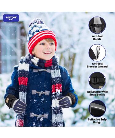 Buy Aotow Children's Ski Gloves - Warm Waterproof Windproof Softshell for Snow Sports - Size M (4-6 Years) - Ideal for Young Girls - Buy Online on GoSupps.com