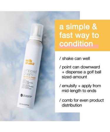 milk_shake Whipped Cream Leave In Conditioner Foam 6.8 Fl Oz - For All Hair Types - Buy Online on GoSupps.com