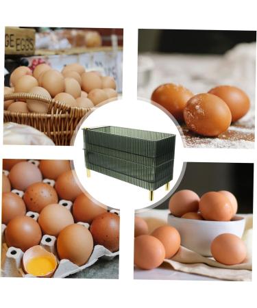 Box Tray with Lid Deviled Egg Fridge Egg Organizer Egg Preservation Holder Egg Container re-usable Green 26.5X16X10CM - Buy Online on GoSupps.com