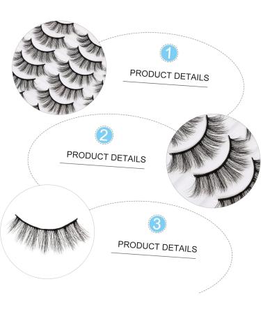 FRCOLOR 7 Boxes 5D False Eyelashes Natural False Eyelashes Pesta as Postizas Natural Makeup Accessories Pestanas Postizas Natural Beauty Salon Eyelashes Makeup False Eyelashes - Buy Online on GoSupps.com