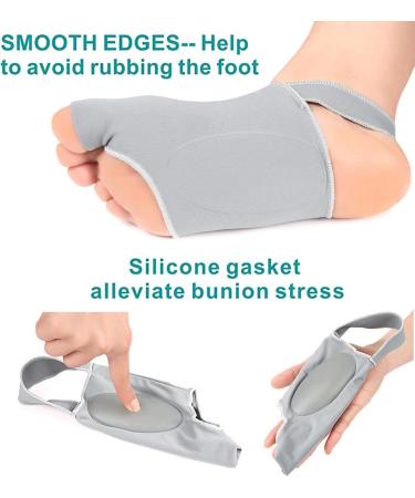 2Pcs Gel Bunion Corrector - Big Toe Protector & Pain Relief Splint for Hallux Valgus - Non-Surgical Solution - Buy Online on GoSupps.com