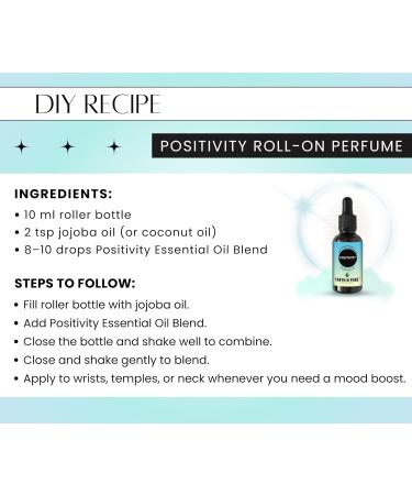 Earth N Pure Essential Oil Blend For Positivity 30 ml Rose Geranium Lavender & Sandalwood 1.06 Fl Oz (Pack of 1) - Buy Online on GoSupps.com