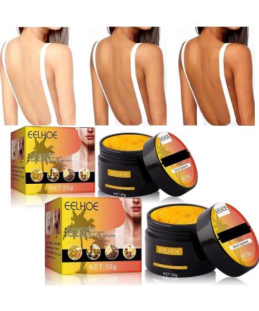 Brown Tanning Gel Tanning Cream, Gram Tanning Accelerator Cream, Tan Accelerator for Outdoor Sun, Dark Tanning Gel Achieve a Natural Tan Skin (2PCS) yellow
