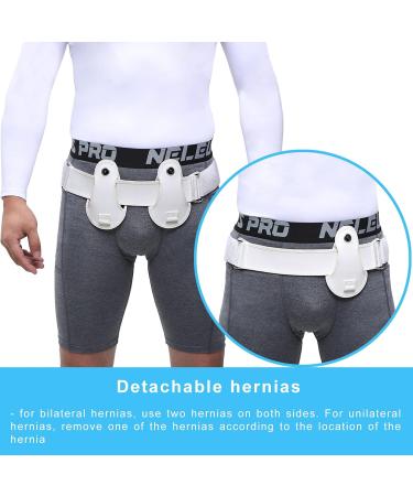 Buy Inflated Hernia Belt for Men & Women - Adjustable Inguinal Hernia Support Truss with Removable Cushion | Comfort & Quality (Large - Buy Online on GoSupps.com