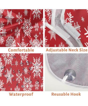 Beard Bib Apron - Non-Stick Waterproof Hair Catcher for Men | Christmas Snowflake Grooming Cape - Buy Online on GoSupps.com