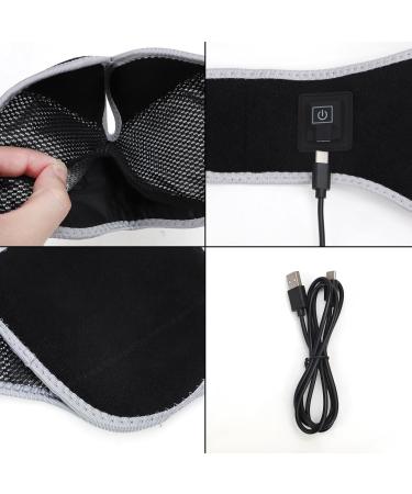 USB Heated Ankle Brace - Adjustable Hot Therapy Foot Wrap for Pain Relief | Ideal for Athletes & Dancers | Recovery Support for Sprains Arthritis & Torn Tendons - Black - Buy Online on GoSupps.com