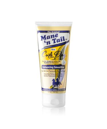 Mane 'n Tail Curls Day Enhancing Smoothie 7 fl oz (Styling Agent) - Curl Cream for All Curl Textures Pareben and Sulfate Free Made with Biotin Argan and Castor Oil Rooibos and Vitamin E 7 Fl Oz (Pack of 1)