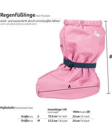Playshoes Unisex Kid's Waterproof Fleece-Lined Footies - Small Pink Rosa - Buy Online on GoSupps.com