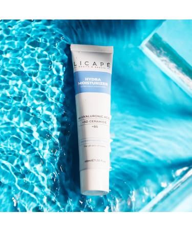 LICAPE Moisturising Cream Face | 40 ml | Intensive Moisture & Barrier Protection with Hyaluronic Acid & Ceramides | Soothes and Strengthens the Skin | Women's Face Cream for Dry & Sensitive Skin - Buy Online on GoSupps.com
