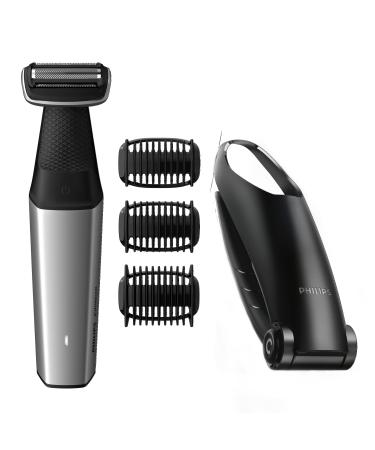 Philips Norelco Bodygroom Series 5000 Showerproof Body Trimmer for Men with Back Attachment, BG5025/40 New Version