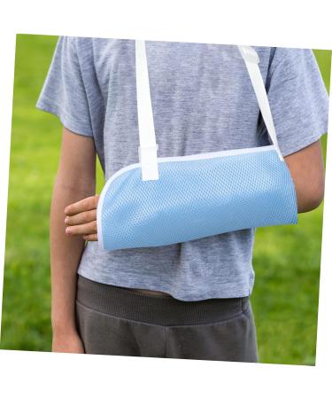 Anneome Children's Arm Sling Children Arm Sling Shoulder Immobilizer Sling Suspenders for Arm Brace Net 50X27CM Sky-blue - Buy Online on GoSupps.com