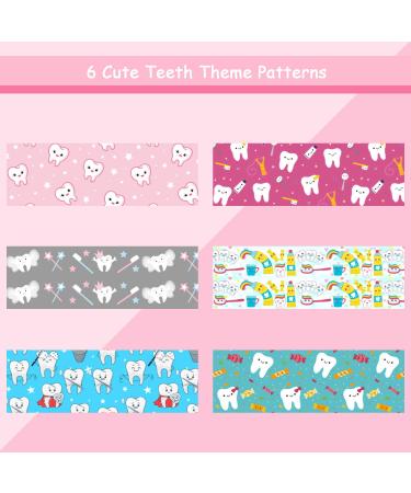 Dentist Velvet Hair Scrunchies Set | Dental Hygienist Gift Hair Accessories | 6 Pieces Tooth Hair Tie Ropes for Women and Girls - Buy Online on GoSupps.com