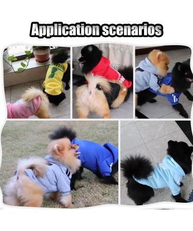 QiCheng&LYS Dog Coat Cute Cotton Hoodies for Pets | Warm Sweater for Dogs Puppies & Cats (Blue XS) Shop Now! - Buy Online on GoSupps.com