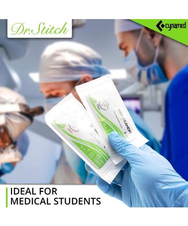 Dr. Stitch Suture Thread and Needle (16PK) - Ideal for Practice, Camping, Survival, Military Tactical Drills, and Medical Settings - Buy Online on GoSupps.com