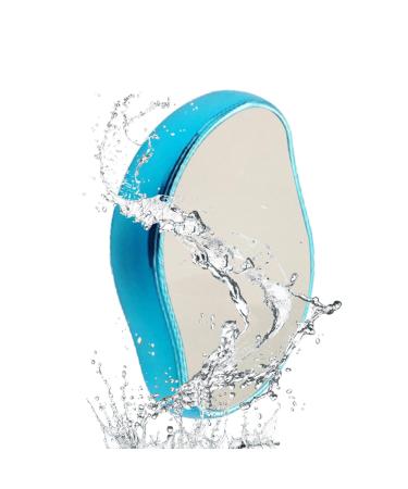 Painless Exfoliation Hair Remover Physical Hair Removal Tool with Epilator Crystal Hair Eraser Hair Remover for Legs Arms and Back Blue