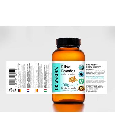 Bilva Fruit Powder 100g (3.5oz) - Bael Fruit/Aegle Mermelos - Organic, Pure and Natural - Buy Online on GoSupps.com