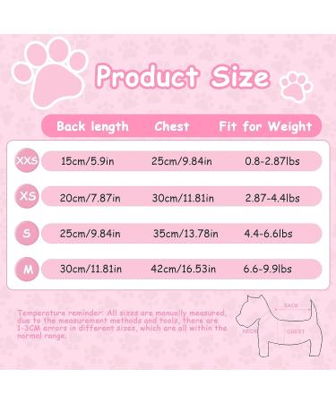 X-Small Pink Dog Fleece Sweater for Small Dogs - Pet Clothes for Puppy Shirt and Fleece Vest - Tiny Dog Sweaters for Extra Small Dogs - Buy Online on GoSupps.com
