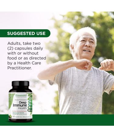 EMERALD LABS S Deep Immune Health - Immune Support Supplement with Maitake Gold Mushrooms Meriva Turmeric & Astragalus Extract - 60 Vegetable Capsules (30-Day Supply) - Buy Online on GoSupps.com