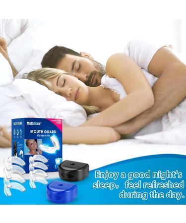 Professional Moldable Mouth Guards for Teeth Grinding - Pack of 8 with 2 Hygiene Cases - Buy Online on GoSupps.com