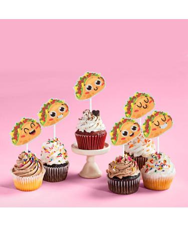 Taco Themed Happy Birthday Cupcake Toppers 18-PC Set - Perfect for Mexican Themed Birthday Parties Baby Shower Parties and Taco Themed Party Decorations for Guys or Girls - SugarGera - Buy Online on GoSupps.com