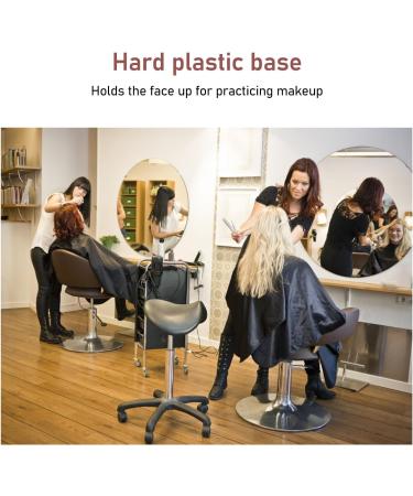 5D Makeup Practice Face with Stand Ideal for Eyebrows Eyelashes Eyeshadow Full Face Makeup Easy to Clean (Yellow Skin) - Buy Online on GoSupps.com