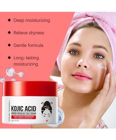 Kojic Acid Cream Kojic acid Whitening cream for black skin powerful antiwrinkle and moisturizing for face and body 1 - Buy Online on GoSupps.com