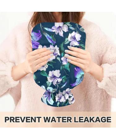 NAANLE Magic Tropical Flowers Hot Water Bottle | 1L Heat Therapy for Back Pain Relief | Transparent Hand & Foot Warmer - Buy Online on GoSupps.com