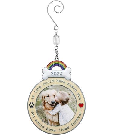 BANBERRY DESIGNS 2022 Dog Memorial Keepsake Ornament - Paw Prints and Heart Design - Loss of Pet Gift - Buy Online on GoSupps.com