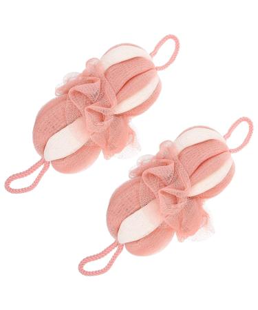 FRCOLOR 4 Pcs Body Sponge Set - Exfoliating Mesh Loofahs for Shower | Long Bath Flower Pouf | Nylon Scrubber with Cute Headband | Ideal for Men & Women - Buy Online on GoSupps.com