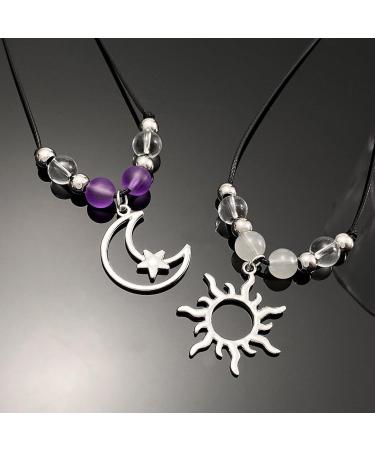 Oralgo Handmade Sun & Moon Necklace for Couples - Fashionable Everyday Neckwear & Matching Gift Set - Buy Online on GoSupps.com
