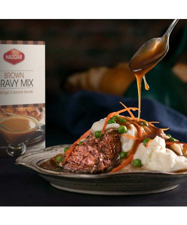 Haddar Brown Gravy Mix 4oz (3 Pack) - Ideal for Potatoes, Stews, Meats & More | Kosher for Passover - Buy Online on GoSupps.com