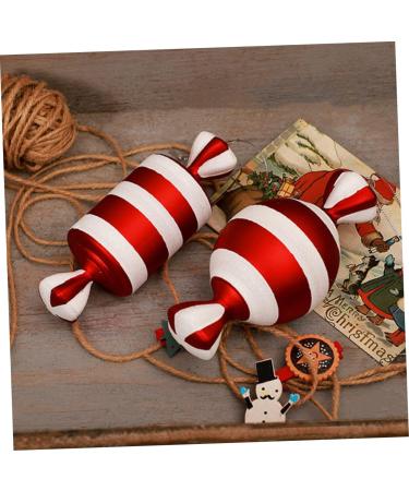 Zerodeko 1pc Christmas Candy Decoration christmas tree Cosmetics candy decorate Xmas Adornment outdoor christmas decorations decor Ornament pendant pvc set red Christmas household Red 15X6X6CM - Buy Online on GoSupps.com