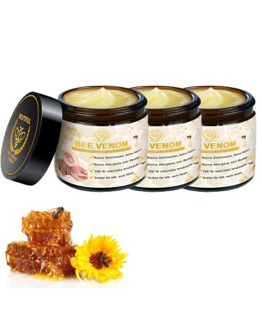 BIUTIFUL Bee Venom Skin Cream 2024 New Bee Venom Psoriasis Cream Beautiful Professional Bee Venom Correcting Cream for All Skin Types 1.69oz (3 Bottle)